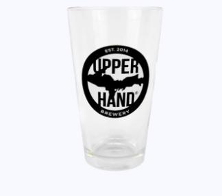 upper hand branded glass