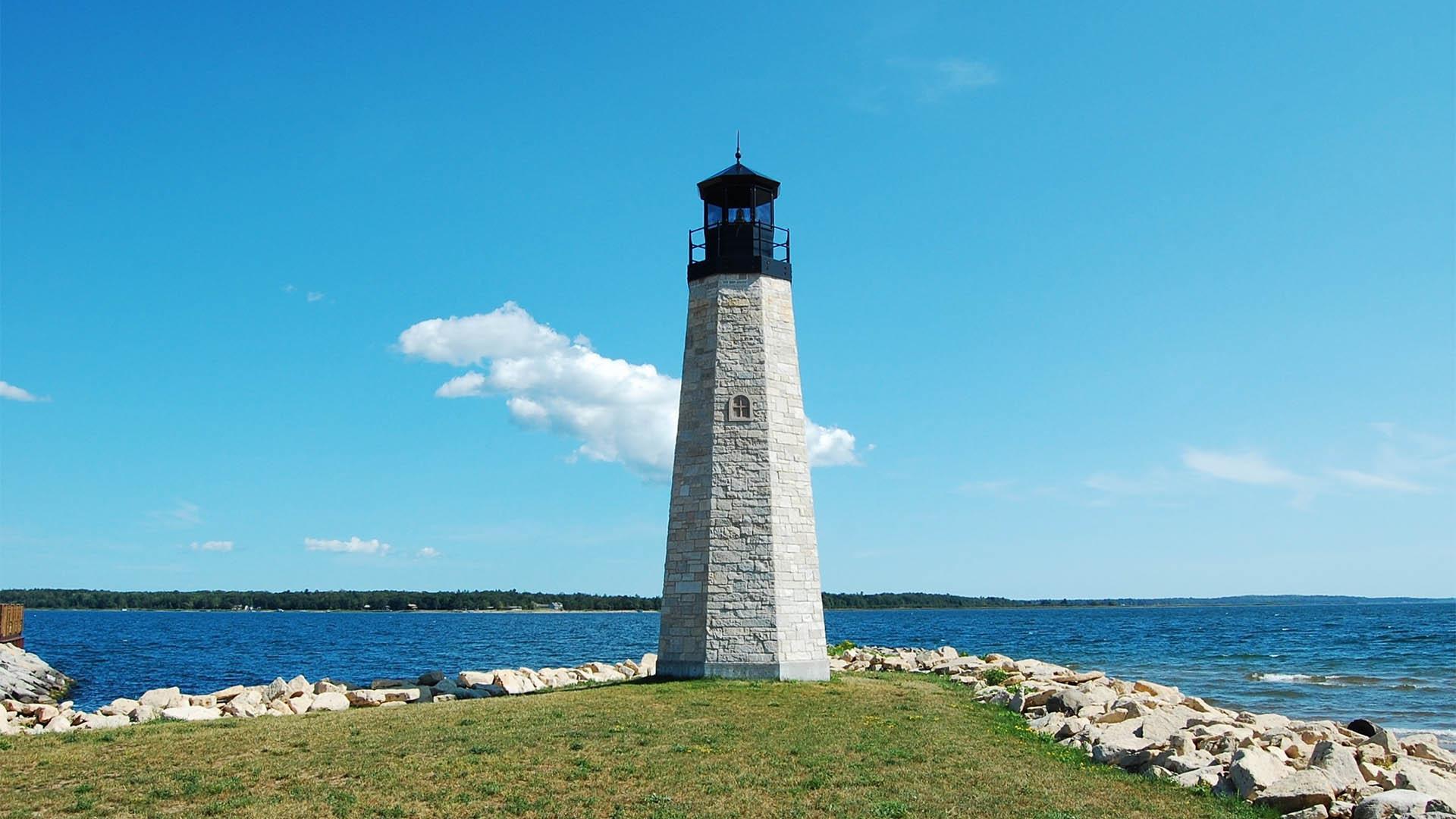 Gladstone Lighthouse over looking Little Bay de Noc.