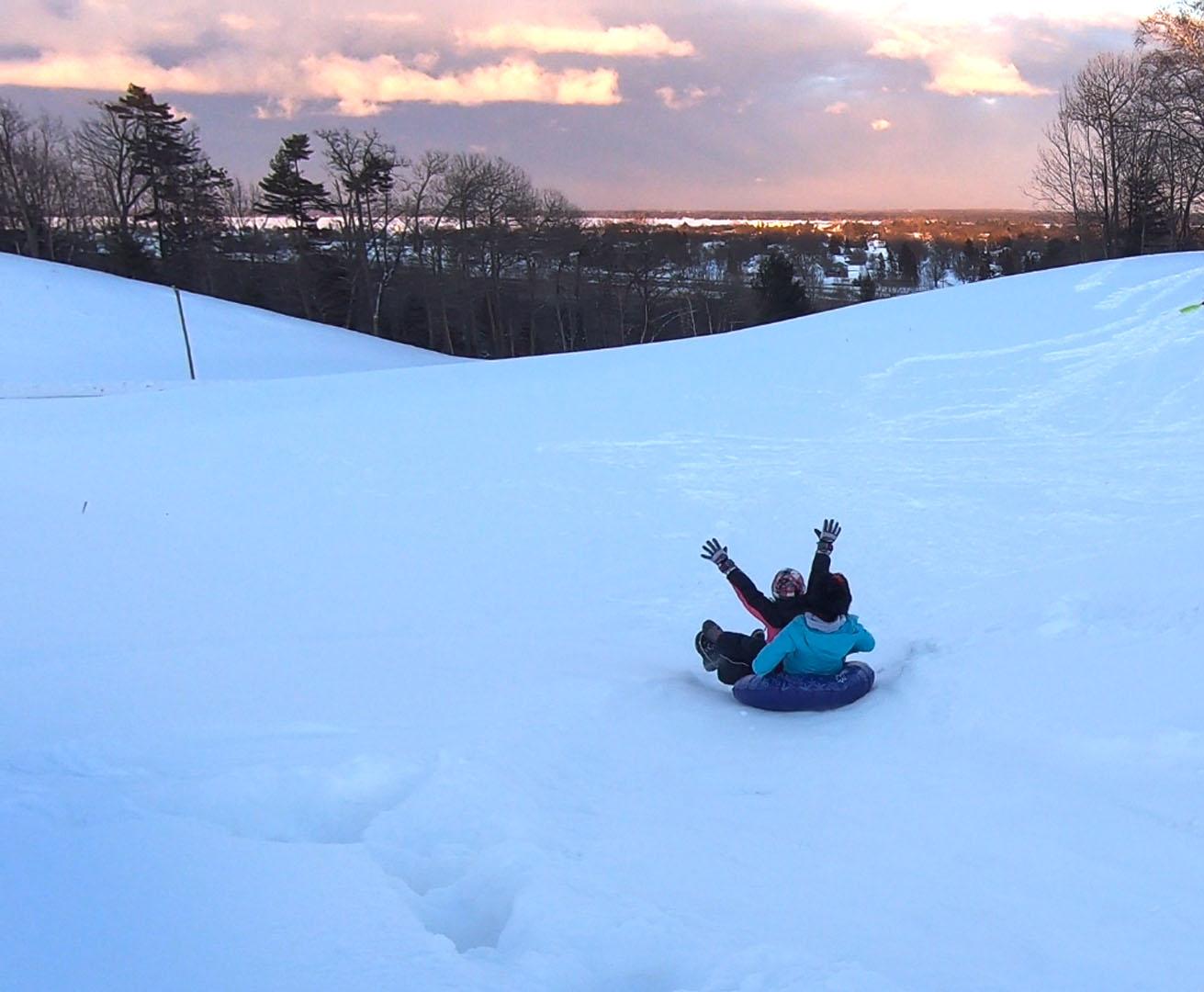 People sledding