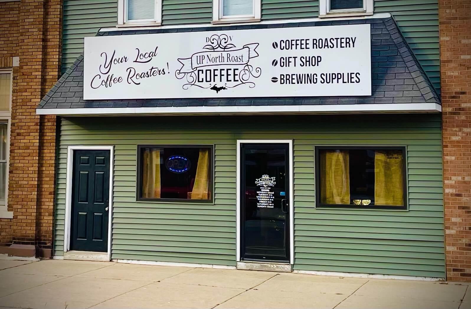 up north roast coffee exterior