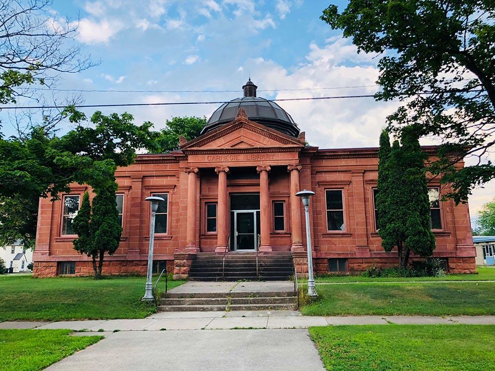 Exterior of the Carnegie Public Library.