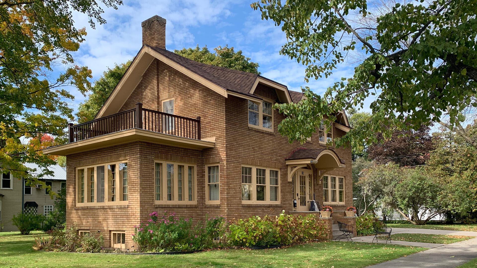 Exterior of a historic home in Escanaba